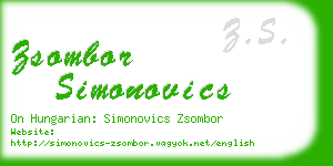 zsombor simonovics business card